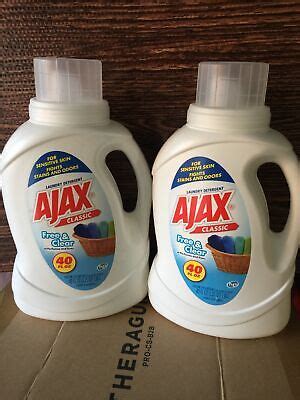 ajax classic  clear laundry detergent   machines  oz