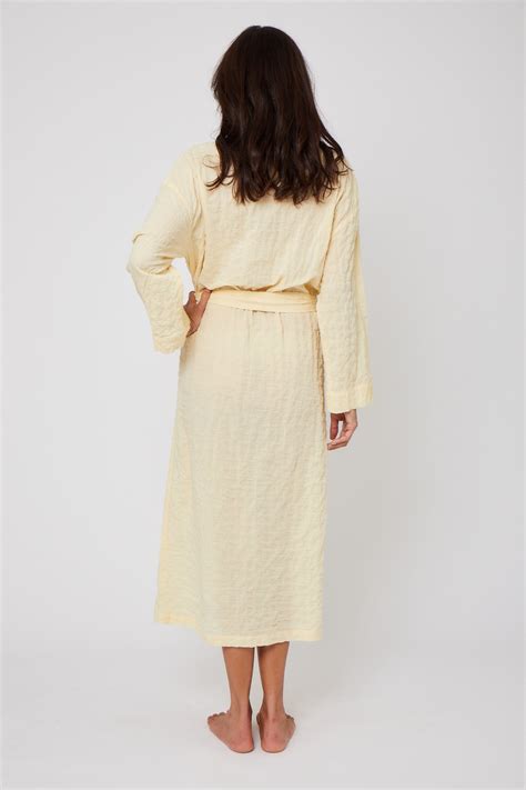 Organic Japanese Cotton Long Robe Pour Les Femmes