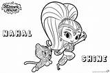 Shine Shimmer Coloring Pages Nahal Printable Kids Color Bettercoloring sketch template
