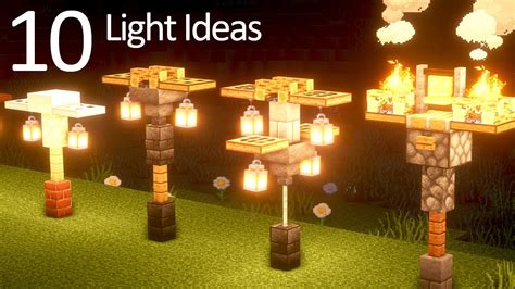 minecraft light build hacks ideas  youtube