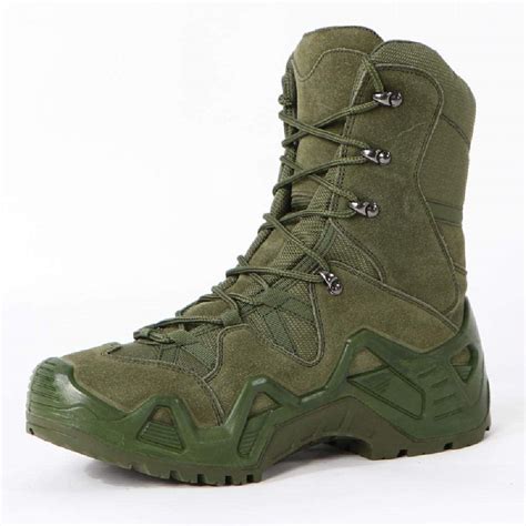 mens camouflage military combat boots men tactical high top shoes camping hiking shoe  slip