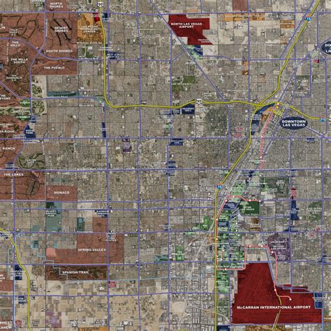 las vegas rolled aerial map landiscor real estate mapping