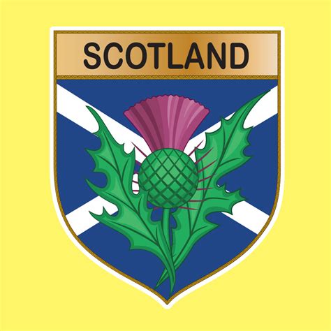 scotland emblem shield sticker decal heads decal  motorsport