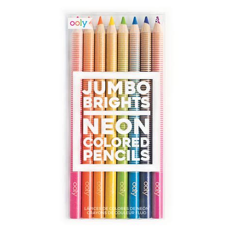 Ooly Jumbo Brights Neon Colored Pencils Shops At The