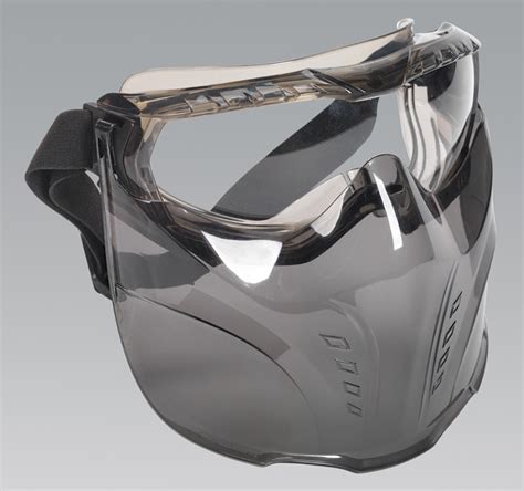 Sealey Ssp76 Safety Goggles With Detachable Face Shield Ebay