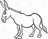 Mule Clipart sketch template