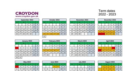 term    coventry  printable calendar