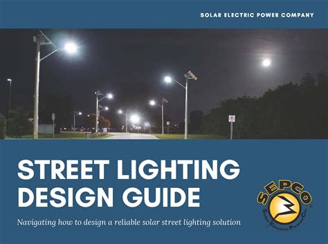 guide  street lighting sepco solar lighting