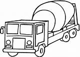 Coloring Pages Truck Cement Mixer Transportation Printable Color Land Toddlers Transport Log Colouring Preschoolers Clipart Print Crafts Getcolorings Preschool Trucks sketch template