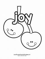 Joy Coloring Getcolorings Color Pages Spirit Fruit Printable sketch template