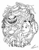 Wonderland Tattoo Alice Flash Cat Cheshire Coloring Pages Deviantart Caterpillar Drawing Evil Quotes Tattoos Adult Creepy Laugh Cry Later Now sketch template