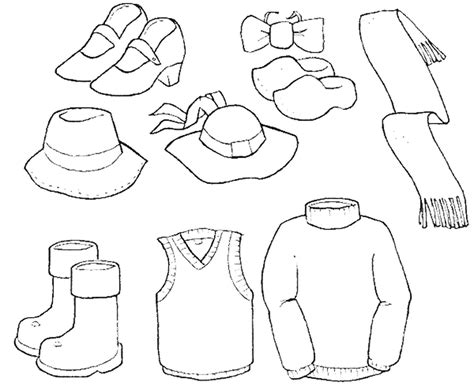 clothes coloring pages kamalche