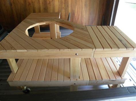 big green egg corner table plans woodworking projects