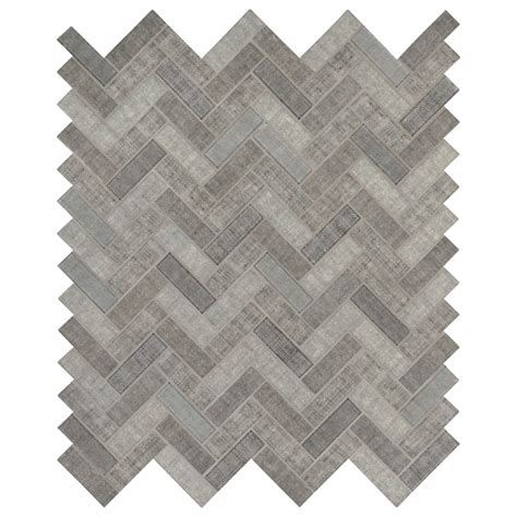 Textalia Herringbone Revaso Recycled Glass Backsplash Tile