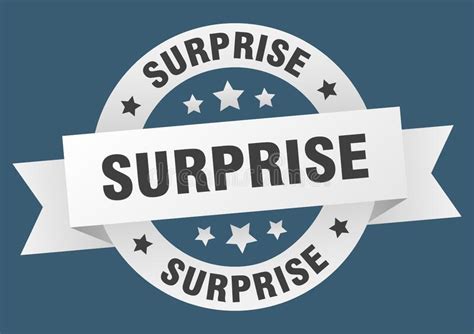 surprise  ribbon isolated label surprise sign stock vector illustration  badge