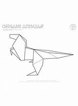 Origami Pages Coloring Getcolorings Animal Color Getdrawings sketch template