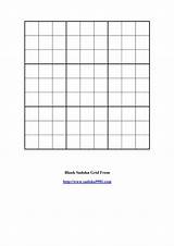 Sudoku Blank Grid Grids Printable Templatelab Kb sketch template