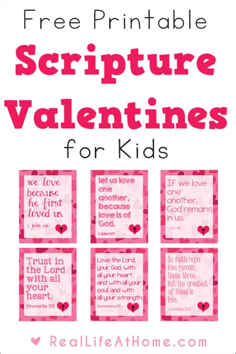 scripture valentines  kids  moms
