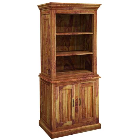 idaho modern solid wood standard bookcase storage cabinet