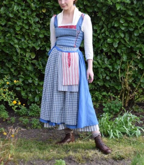 belle blue village dress costume