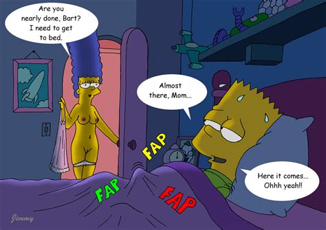 xbooru bart simpson incest jimmy jimmy artist marge simpson the simpsons yellow skin 189579