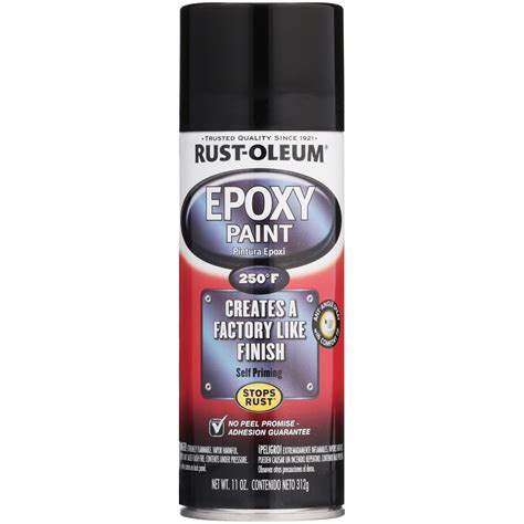 rust oleum black epoxy spray paint  oz  walmartcom walmartcom