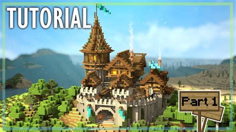 minecraft   build  medieval castle tutorial  youtube minecraft medieval castle