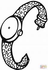 Orologio Colorare Polso Colorear Disegni Armbanduhr Bambini Ausmalbild Reloj Relog Orologi Pulsera Maestra Kostenlos sketch template