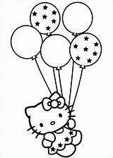 Kitty Hello Birthday Coloring Pages Getcolorings sketch template
