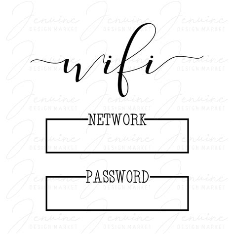 printable wifi sign wifi password printable wifi svg etsy