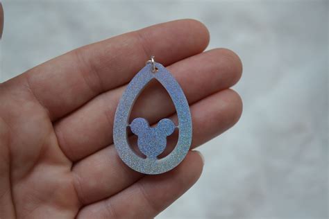 holographic disney earrings  queen  geek