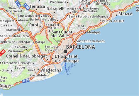 kaart michelin barcelona plattegrond barcelona viamichelin