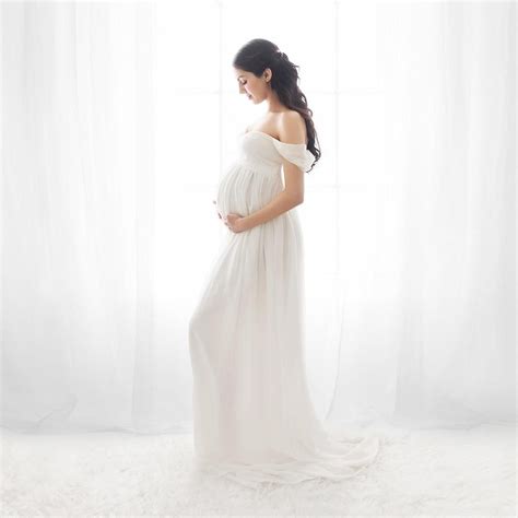 Sexy Maternity Dresses For Photo Shoot Chiffon Pregnancy Dress