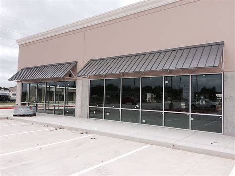 american construction  texas commercial metal awnings canopies images proview