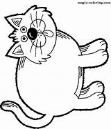 Coloring Pages Cats Magic sketch template
