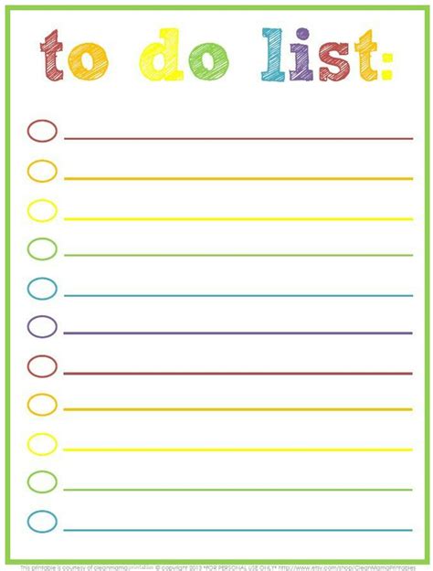 lists printable    list   list