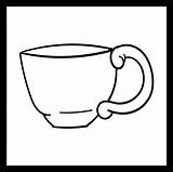 Coffee Printable Cup Stencils Cups Printablee Coupons Via sketch template