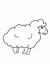 Sheep Outline Drawing Coloring Lamb Draw Coloringsky Pages Paintingvalley Drawings Choose Board sketch template