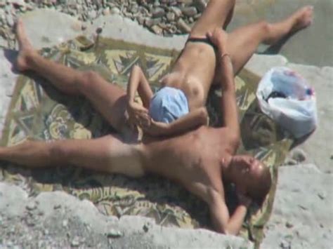 voyeur tapes couple fucking on beach porn tube