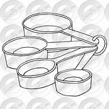 Measuring Cups Clipart Outline Clipground sketch template