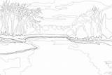 Pages Coloring River Adult Colouring sketch template