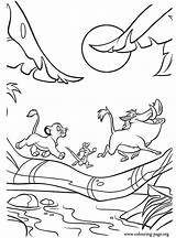 Timon Simba Pumbaa Crossing sketch template