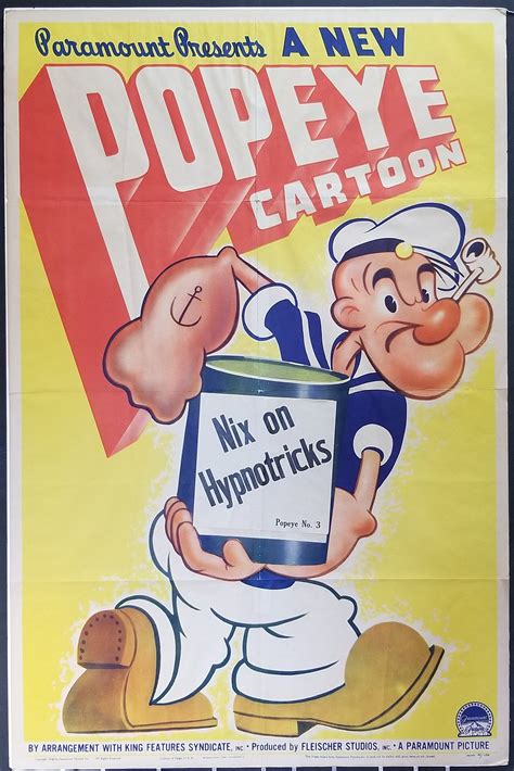 Popeye Rare Original Vintage Movie Poster For 1941s Nix On Etsy