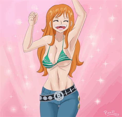 Pinkpawg Nami One Piece One Piece Animated Animated  Tagme