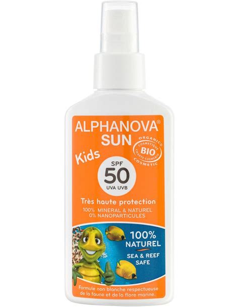 alphanova sun biologische zonnebrand spray kids spf  een lekkere frisse zonnebrandspray