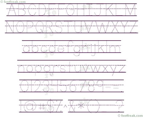 font freak kg primary dots lined  kimberly geswein