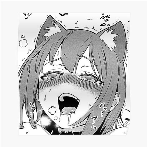 ahegao face posters redbubble