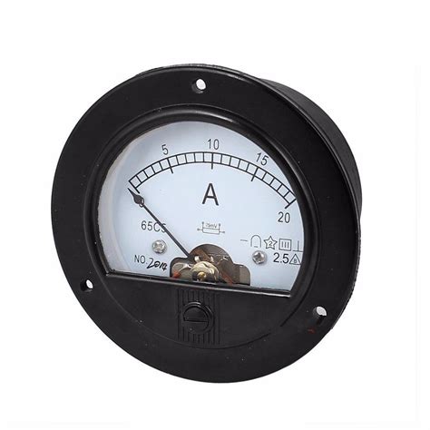 dc   analog ammeter panel amp current meter  diameter mm