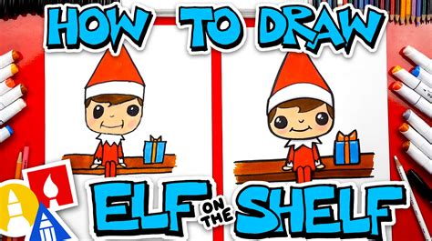 draw elf   shelf art  kids hub