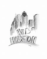 Houston sketch template